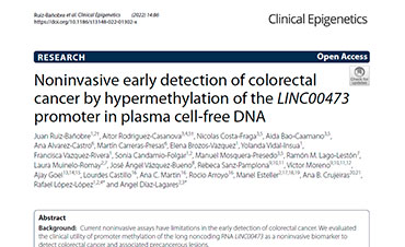 Noninvasive early detection of colorectal cancer by hypermethylation of the LINC00473 promoter in plasma cell-free DNA